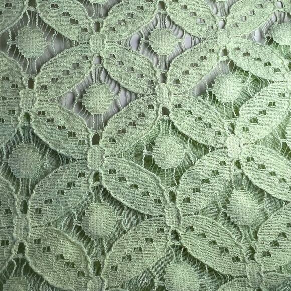 Figueroa & Flower Embroidered Blouse V-Neck, Bell Sleeve Green/Blue size Medium - Picture 11 of 14